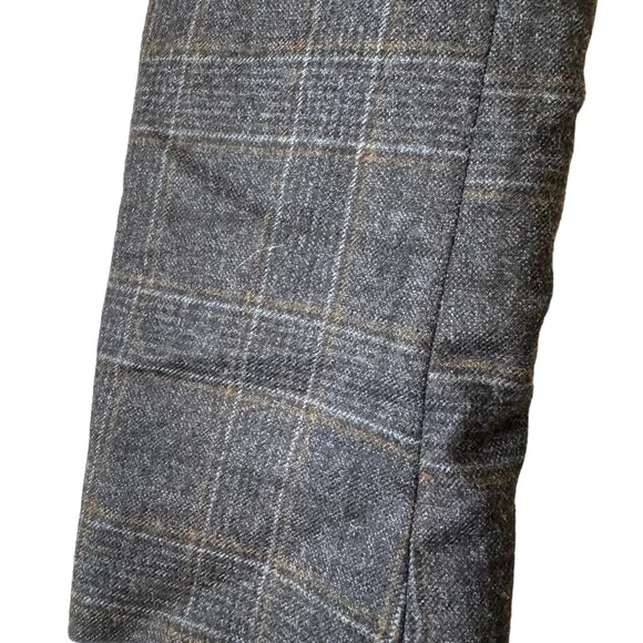 LBM 1911 Luigi Bianchi Mantova Blue Plaid Patch Pockets Men’s Sport Coat 38R - Picture 5 of 8